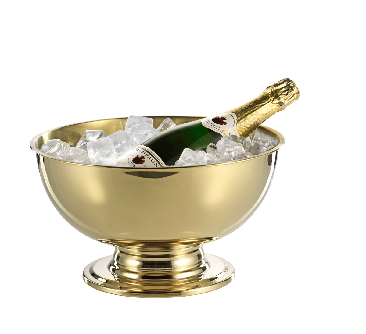 Champagner-Kühler PORTLAND, Edelstahl, 5 ltr., mit champagnerfarbener PVD-Beschichtung