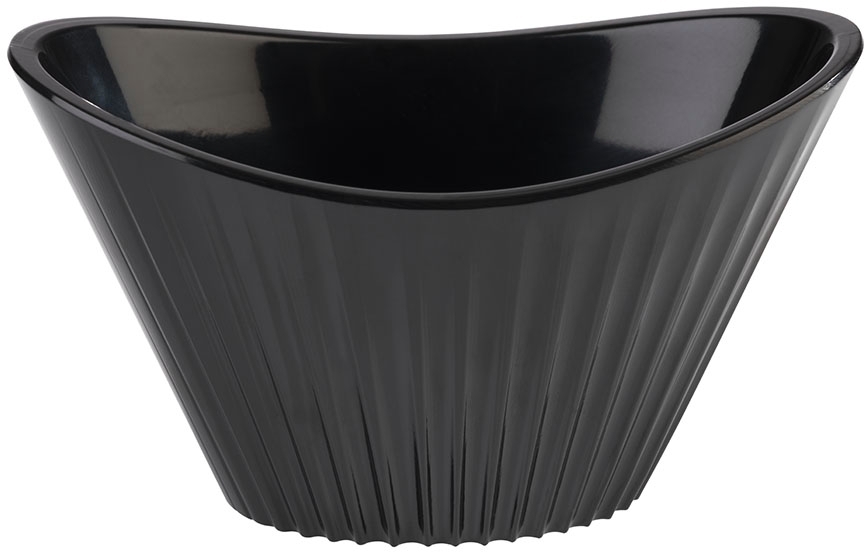 Schale -MINI- 9,5 x 5,5 cm, H: 5,5 cm Melamin, schwarz, 0,07 Liter spülmaschinengeeignet stapelbar nicht mikrowellengeeignet