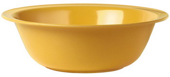 WACA Schüssel COLORA aus Melamin, in gelb. Form: rund, Durchmesser: 23,5 cm, Kapazität: 1,6 l.