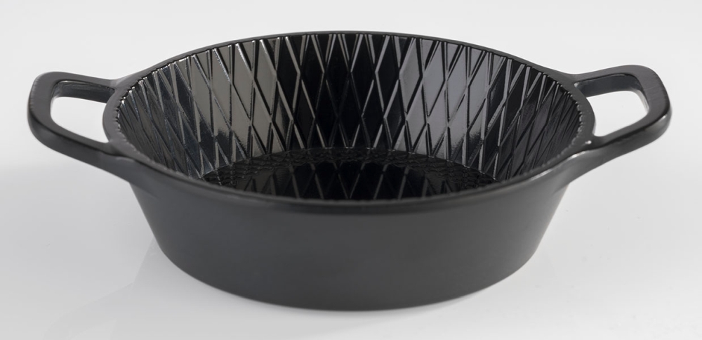 Schale -MINI- Ø 8,5 cm, H: 2,5 cm Melamin, schwarz, 0,07 Liter Griff: je 1,5 cm spülmaschinengeeignet stapelbar nicht