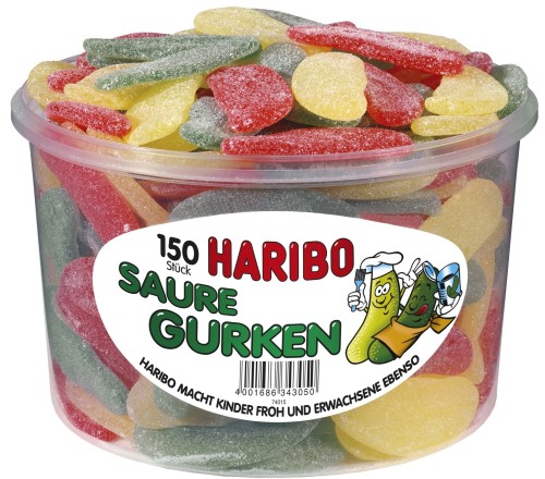 Haribo Super Gurken Fruchtgummi 150 Stück