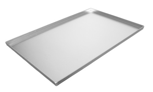 Backblech GN 1/1. aus Aluminium. Materialstärke 2,0 mm. 325 x 530 x 15 mm. 4 Seiten,