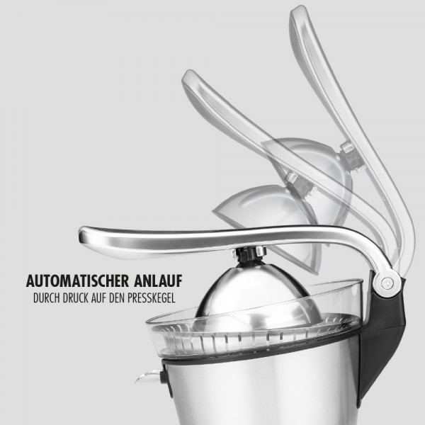 GASTROBACK Zitruspresse Advanced Pro S Massives Gehäuse aus Aluminiumguss, gebürstet Anbauteile spülmaschinengeeignet