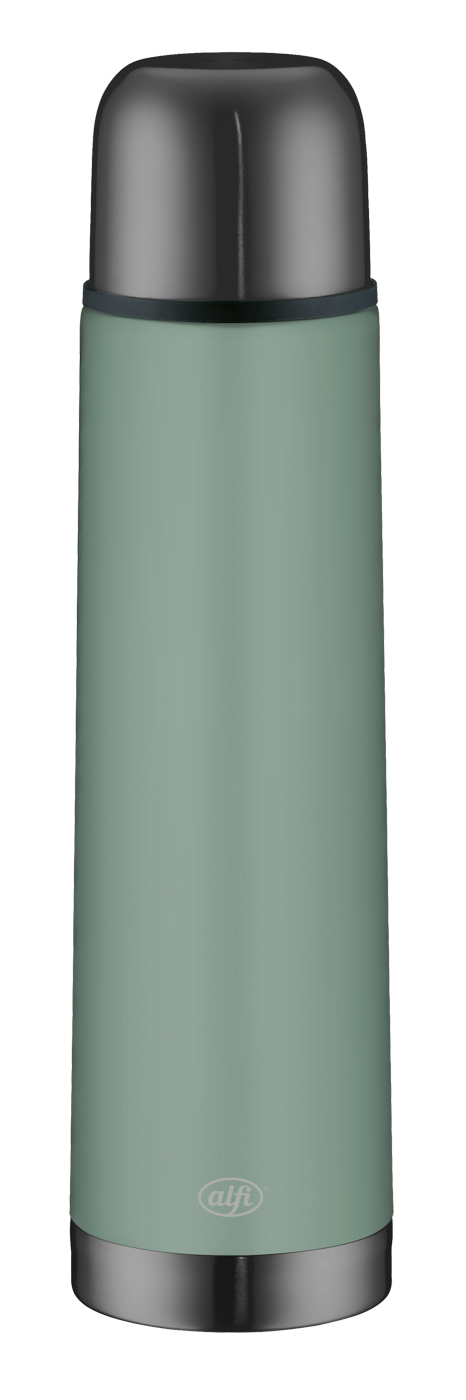Isolierflasche Eco pastel forest 0,75 l; doppelwandiger Edelstahl lackiert; Premium-Isolierleistung hält 12 h heiß und 24 h