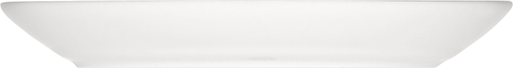 Bauscher Platte oval COME4TABLE, mit steile Fahne, 240 x 188 mm, Höhe: 32, uni weiss