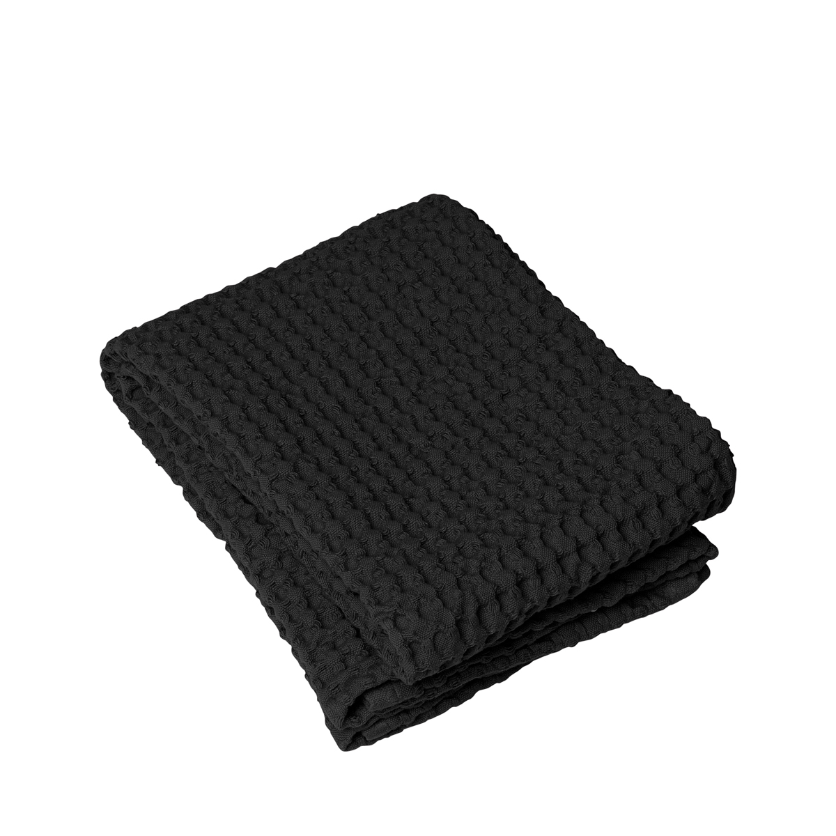 Handtuch -CARO- Black 50 x 100 cm. Material: Baumwolle. Von Blomus.