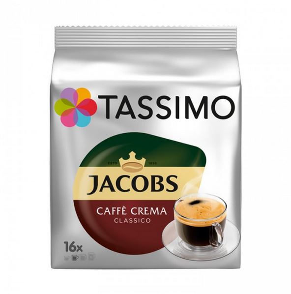 Jacobs Tassimo CAFÉ CREMA - classic - vollmundig intensiv Inhalt 16 T-Discs