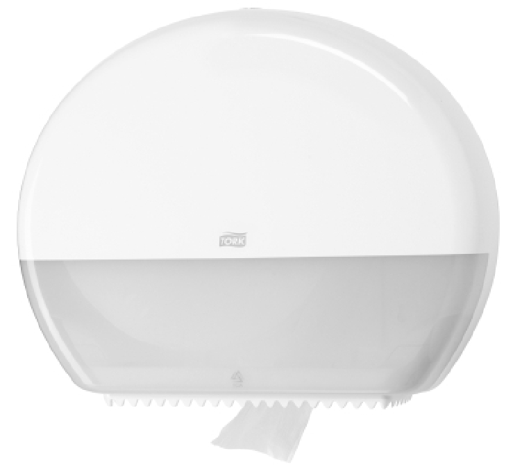 Tork Elevation T1 Jumbo-Toilettenpapierspender für Jumbo-Rollen, Kunststoff, Farbe: weiß