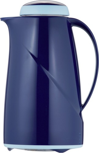 Helios Isolierkanne WAVE, Inhalt: 1,0 Liter, Farbe: blau, Kunststoff, Drehverschluß, Hartglaseinsatz, Höhe: 25,1 cm.