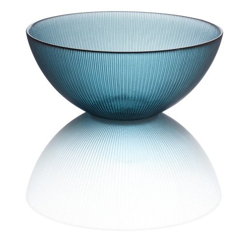 WMF Glas Schale L blaugrün H10,5cm | Maße: 25 x 25 x 10,5 cm