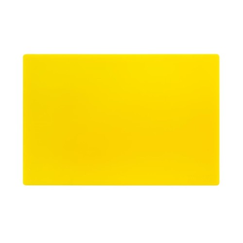 Hygiplas antibakterielles LDPE Schneidebrett gelb 450x300x10mm. Gelb - Geflügel. Größe: 10(H) x 450(B) x 300(T)mm, Für