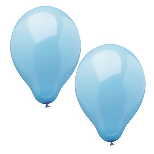10 Luftballons Ø 25 cm hellblau von PAPSTAR