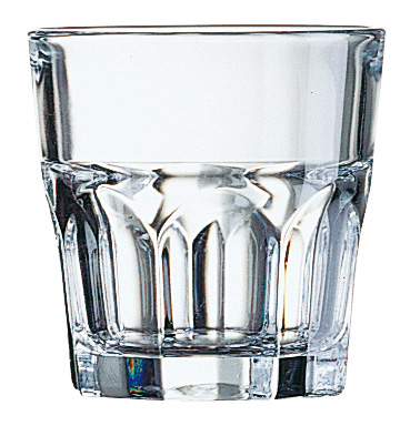 Becherglas GRANITY, Inhalt: 0,16 Liter, Höhe: 75 mm, Durchmesser: 70 mm, stapelbar, für Heißgetränke geeignet.