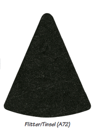 GP Tablett in der Farbe Flitter/Tinsel (Schwarz) Material: Fieberglas verstärktes Polyester Maß: 370 x 265 mm