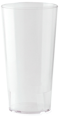 WACA Mehrwegbecher 0,25 l aus PP - unzerbrechlich und milchig transparent, Farbe: transparent