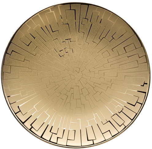 Rosenthal TAC Gropius Skin Gold Brotteller 16 cm