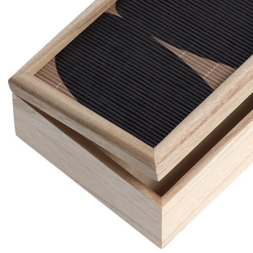 Aufbewahrungsbox "Black Mosaic", Holz. Länge: 240 mm. Breite: 160 mm. Höhe: 85 mm