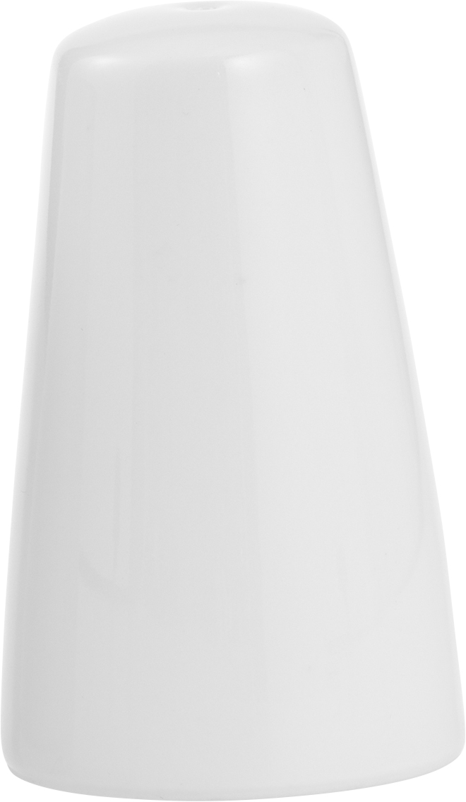 Salzstreuer SOLEA, Höhe 7,6 cm, von caterado. Aus weißem Porzellan.