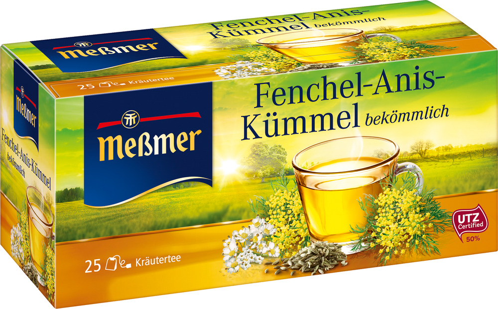 Meßmer Fenchel Anis Kümmel Tee 25er 50g