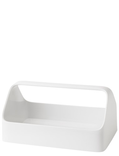 HANDY-BOX Aufbewahrungsbox weiß, Maße: 345 x 225 x 130 mm