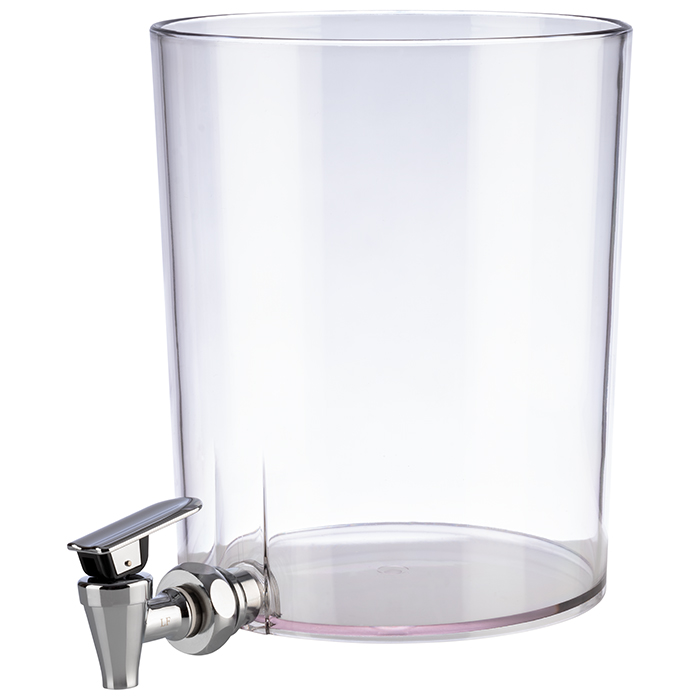 Behälter inklusive Zapfhahn Ø 17,5 cm, H: 21 cm, 4 Liter Behälter aus SAN Farbe: Transparent