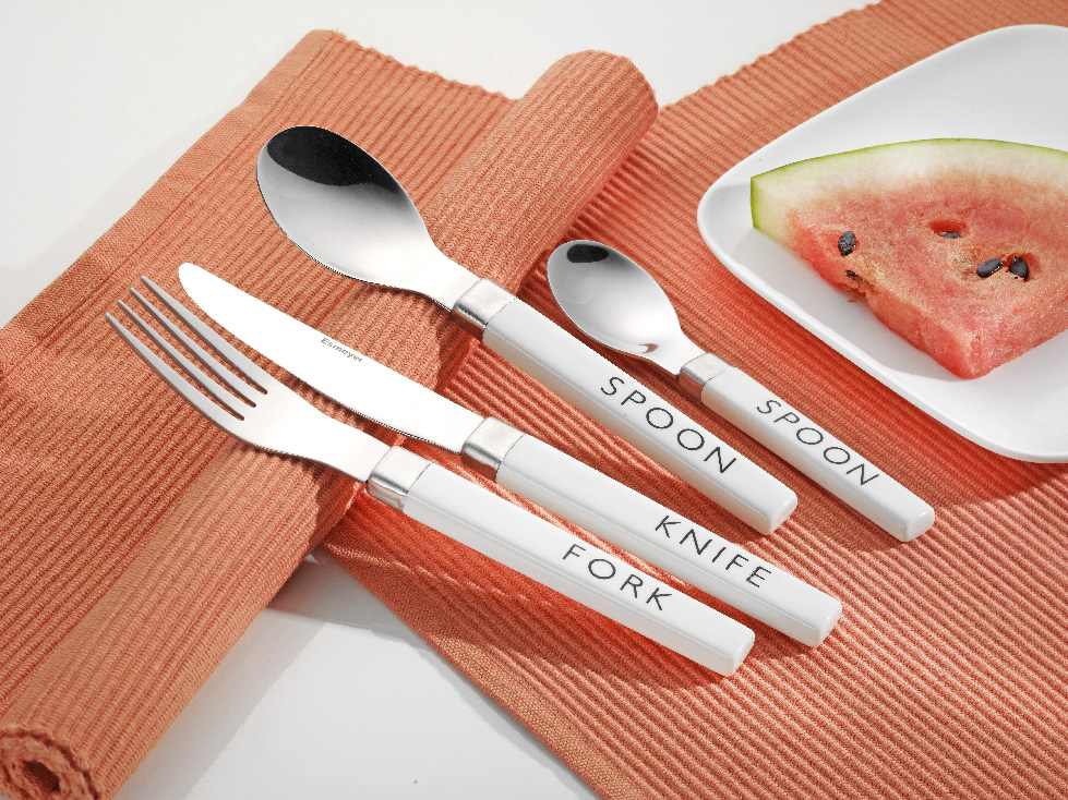 24-teiliges Besteck KENDRA  "RESTPOSTEN" aus Edelstahl 18/0 poliert Messer aus Klingenstahl.