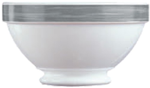 Suppenschale 0,51 l, stapelbar aus Opalglas Form Brush - Grey / Grau Arcoroc, Höhe 7,4 cm, Duchmesser: 13,2 cm