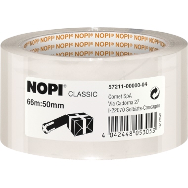 NOPI® Packband Classic 50 mm x 66 m (B x L) Polypropylen transparent