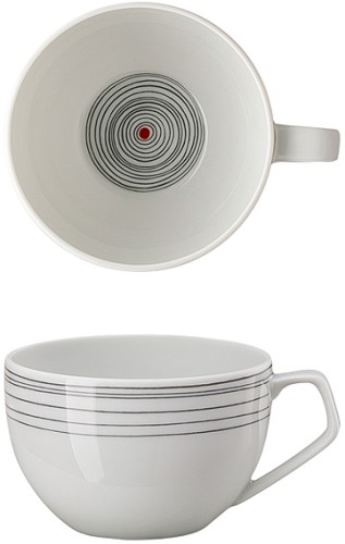 TAC Gropius Stripes 2.0 von Rosenthal, Espresso-Obertasse, aus Porzellan, spülmaschinengeeignet