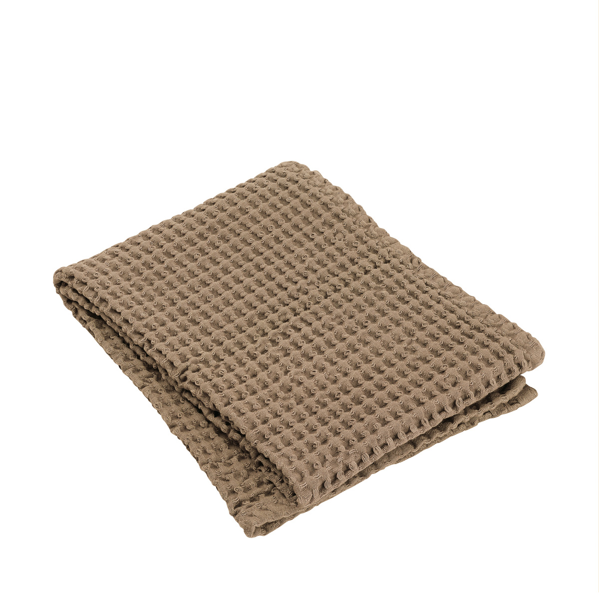 Handtuch -CARO- Tan 50 x 100 cm, Features: text Waffle Piquee, Ökotex. Material: Baumwolle. Von Blomus.