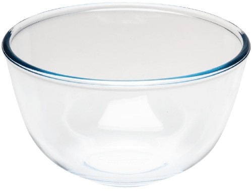 Pyrex Schüssel aus Borsosilikatglas, Inhalt: 0,5l, Durchmesser: 14 cm, stapelbar, kratzfest, Mikrowellen und Gefrierschrankgeeignet.