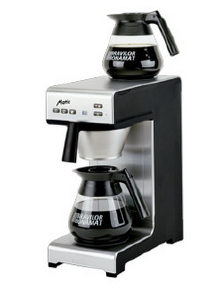 Filterkaffeemaschine von BRAVILOR BONAMAT, MONDO 2, Farbe: anthrazit, inkl. 2 Glaskannen (insg. 24 Tassen)