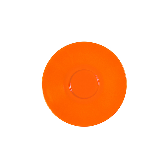 Untertasse 16 cm - Form: Table Selection - Dekor, 79922 orange - aus Porzellan. Hersteller:, Eschenbach. "Made in Germany".