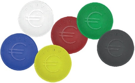 HENDI Pfandmünzen - Farbe: blau - 25.09 Ø mm