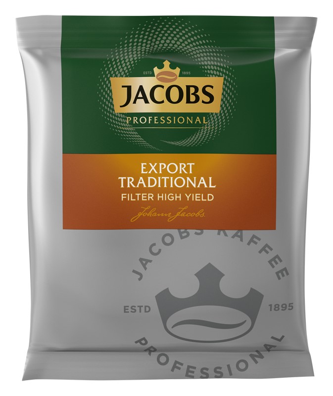 Jacobs Kaffee Export, gemahlen im praktischen 55 g-Dosierbeutel