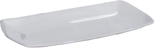 Tokio Uni Rechteckplatte 36x21cm * - weiß - Saturnia Porzellan