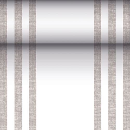 Tischläufer, stoffähnlich, PV-Tissue Mix "ROYAL Collection" 24 m x 40 cm grau "Lines" von PAPSTAR