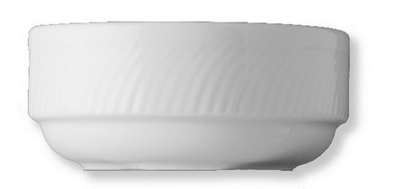 Schale rund - Durchmesser 10,0 cm - Form SWING TIME - uni weiß - stapelbar