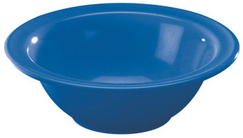 WACA Schüssel COLORA aus Melamin, in blau. Form: rund, Durchmesser: 16,5 cm, Kapazität: 0,45 l.