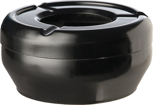 Windaschenbecher -CASUAL- Ø 10 cm, H: 4 cm Melamin, schwarz spülmaschinengeeignet stapelbar nicht mikrowellengeeignet keine
