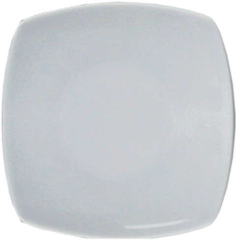 Tokio Uni Teller quadr.flach 21cm * - weiß - Saturnia Porzellan