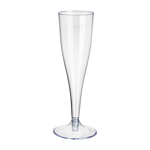 10 Stiel-Gläser für Sekt, PS 0,1 l Ø 4,8 cm · 19,9 cm glasklar einteilig von Starpak