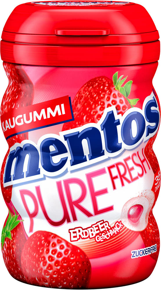 Mentos Gum Pure Fresh Erdbeere 35 Stück