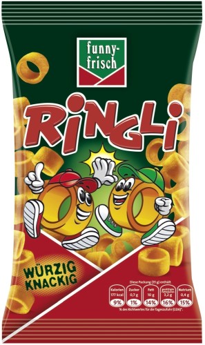 Funny-Frisch Ringli Chipsringe Paprika 35G