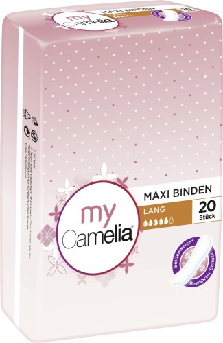 Camelia Maxi Binden Lang 20 Stück