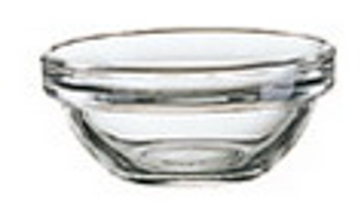 Glasschale EMPILABLE, Inhalt: 0,026 Liter, Durchmesser: 60 mm, Höhe: 27 mm, stapelbar.