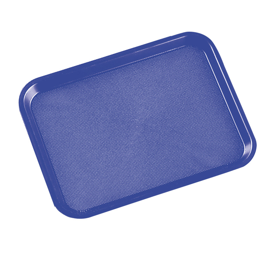 ARAVEN Fast Food-Tablett 350x270mm aus Polypropylen zum Servieren von Speisen, blau