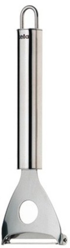 Kela Sparschäler Rondo Edelstahl 15,5x5,5cm Kartoffelschäler Y-Form: der Sparschäler RONDO mit beweglicher Klinge und kleinem seitlichen