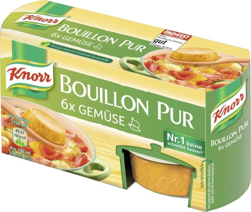 Knorr Bouillon Pur Gemüse 6er 168G