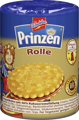 De Beukelaer Prinzenrolle Kekse mit Schokolade 141G